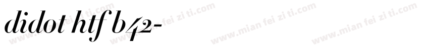 didot htf b42字体转换